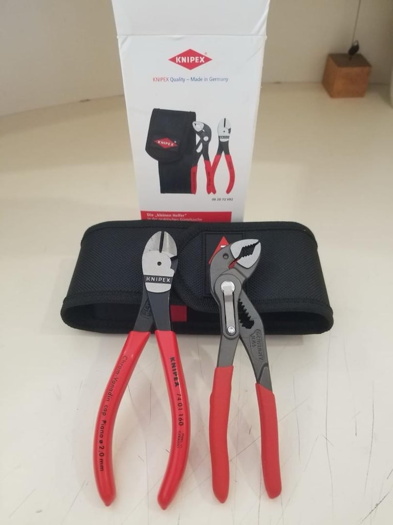 Orjinal Knipex 00 20 72 V02 Atölye Pliers Seti 2 parça sıfır kutulu - 3