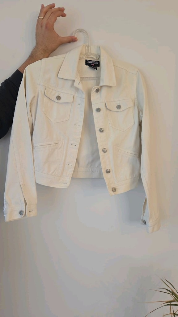 Beyaz Kot Ceket (Orijinal Polo Jeans Co Ralph Lauren marka)
