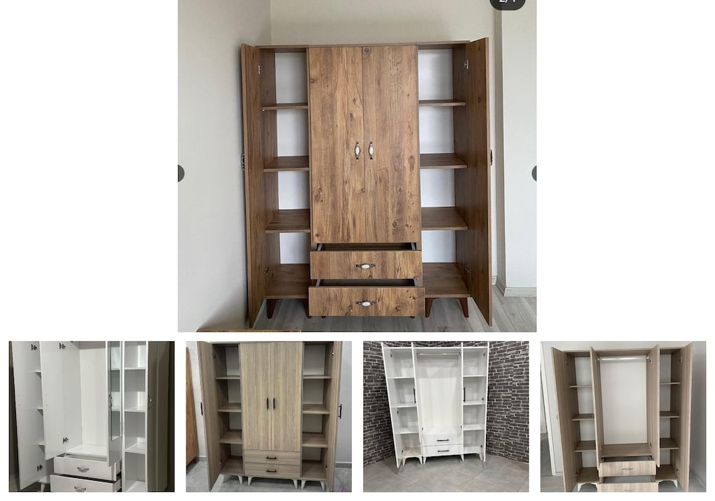 4 kapaklı elbise dolabı zralbaujxq - 2