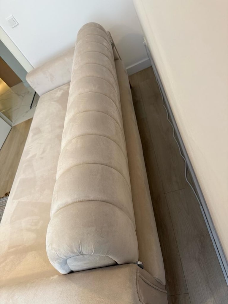 Modern Krem/Bej Yataklı Kanepe – Açılır Koltuk - 4