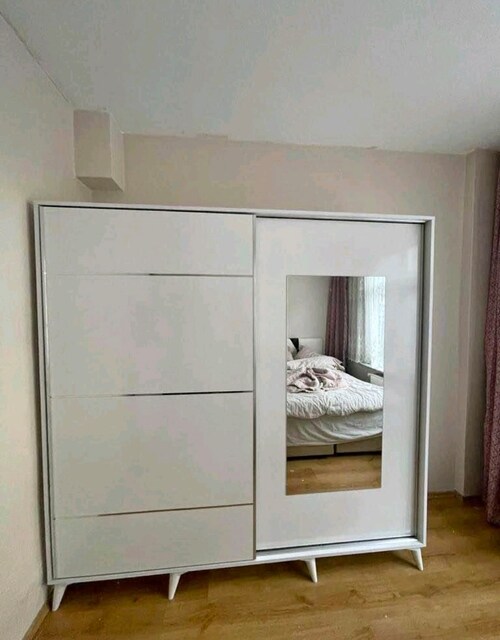 SÜRGÜLÜ DOLAP GARDROP 160/180/200 CM ÖLÇÜ SEÇENEKLERİ İLE KAPIDA ÖDEME