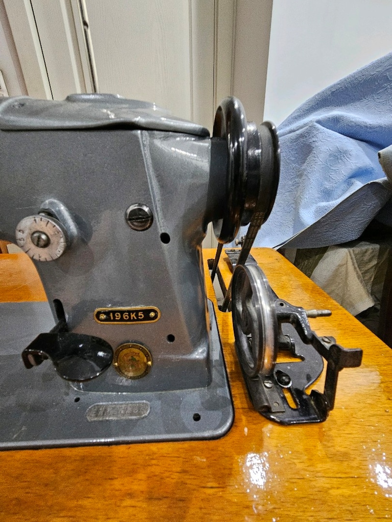 Singer 196k5 Antika sanayi dikis makinesi - 6
