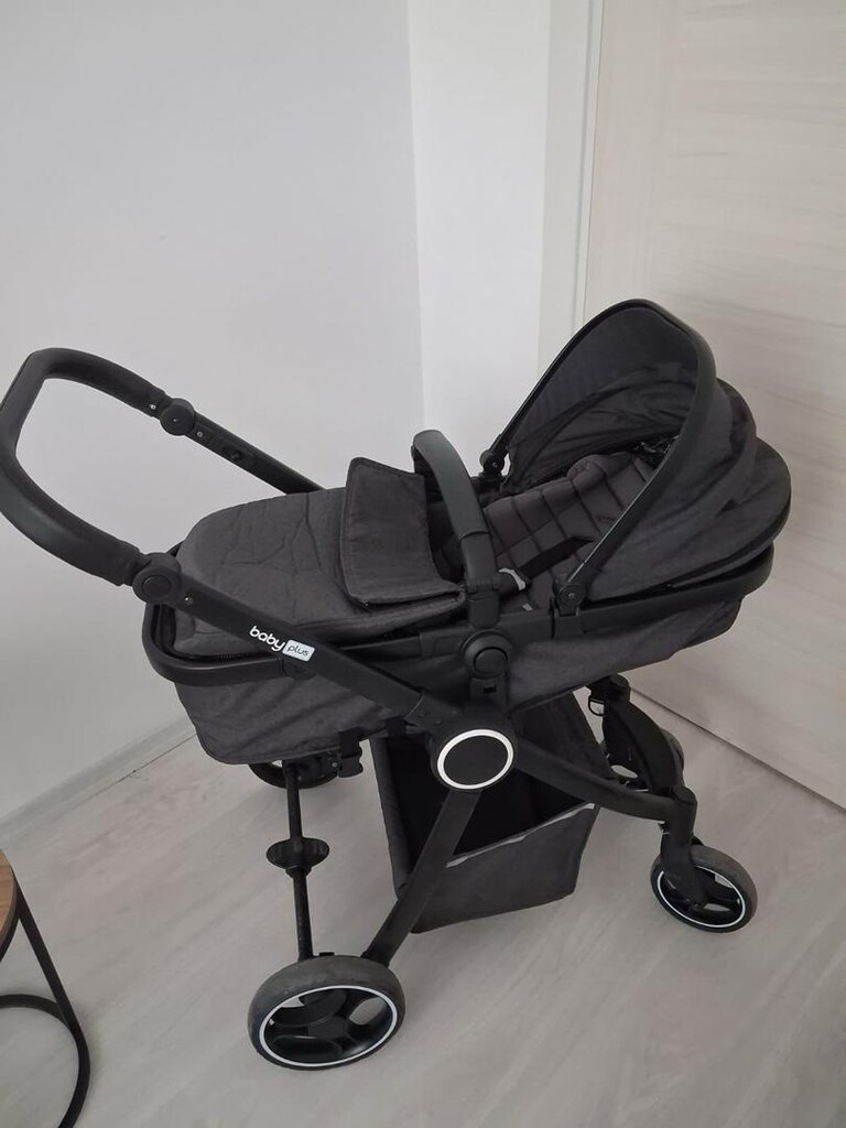 Baby Plus Çift Yönlü Bebek Arabası + Oto Koltuğu — Az Kullanılmış, Sıf - 3