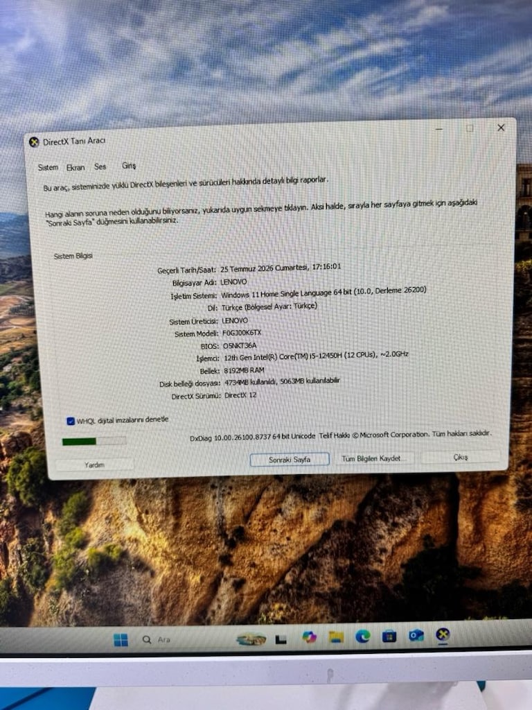 LENOVO ALL İN ONE PC - 8