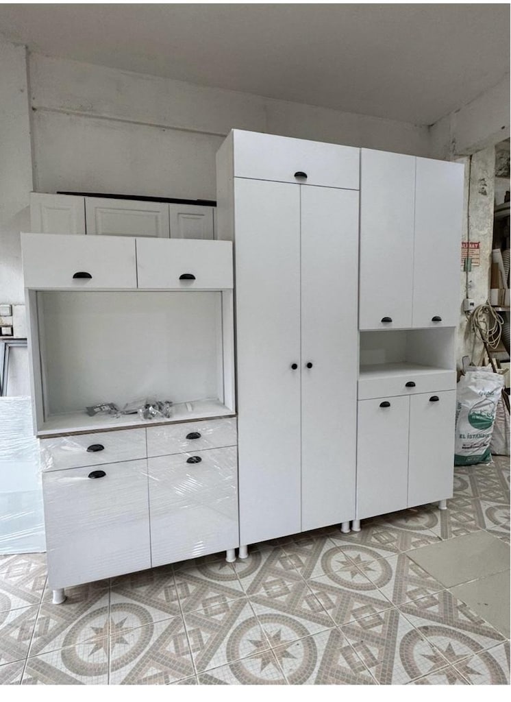 Kahve Köşesi - Mutfak dolabı sıfır ayarında Led aydınlatmalı - 13