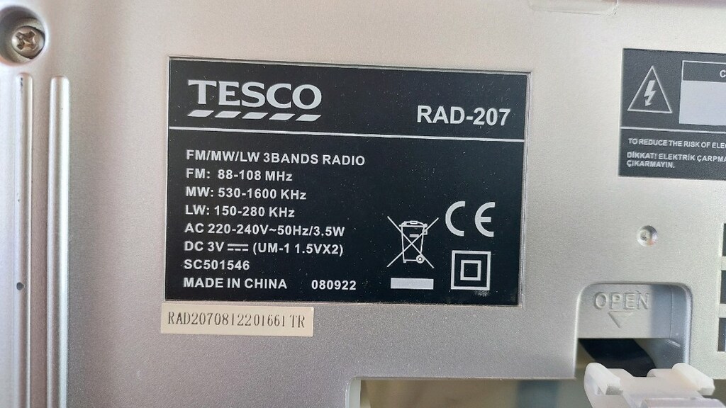 EV BAĞ BAHÇE RADYOSU TESCO RAD-207 MW-FM-LW BAND - 3