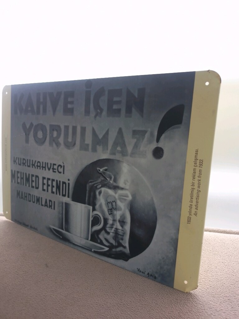 koleksiyon luk bir teneke tablo Mehmet efendi temali