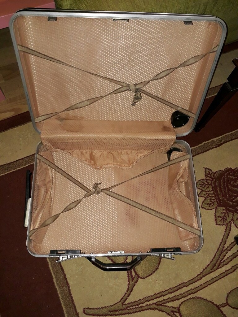 vintage samsonite büyük boy askeri bavul şifreli kilitli hatasız 65 yl - 3