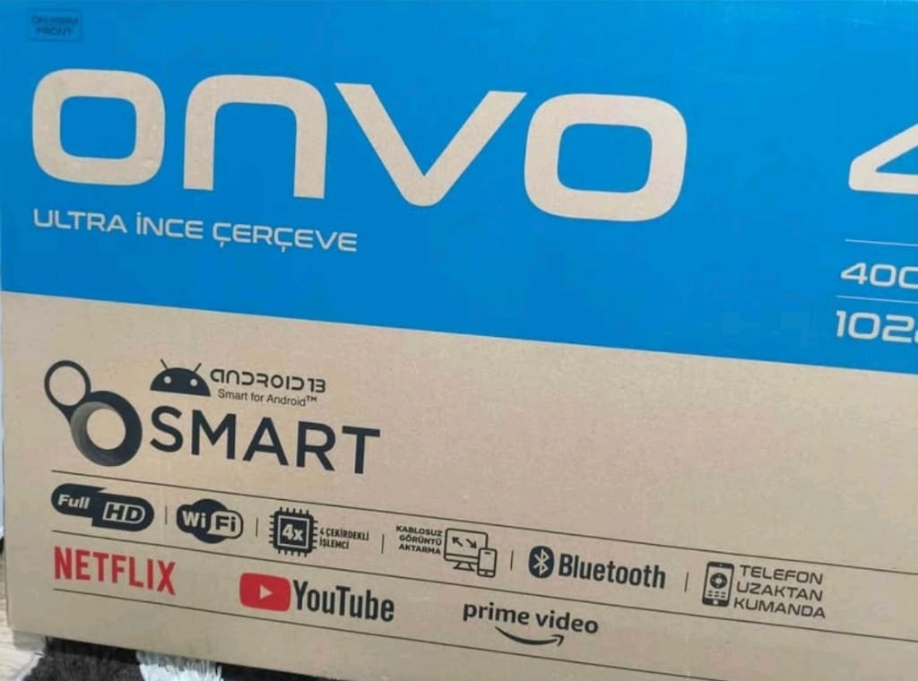 sıfır açılmamış ambalajında 2 yıl garantili onvo 102 ekran Android TV - 3