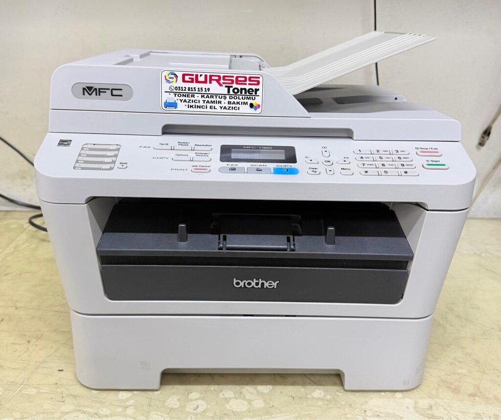 Yazıcı Brother 7360 çok fonksiyonlu lazer Fotokopi tarayacı faks - 2