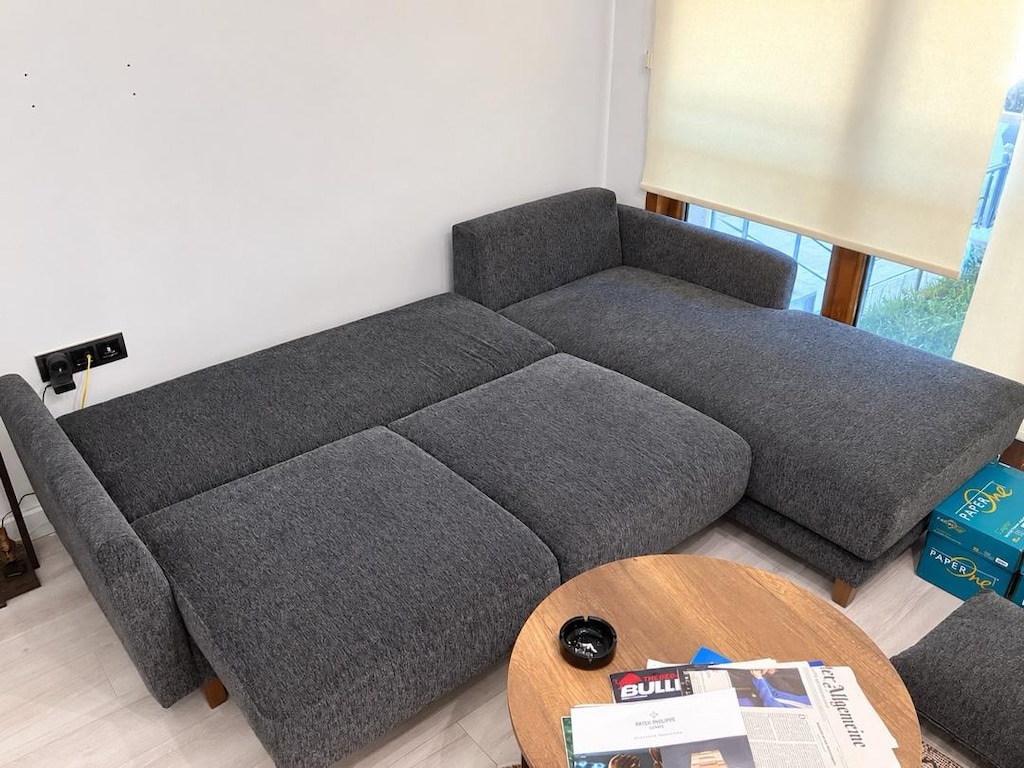 Sandıklı, açılabilir, yataklı Crystal L köşe koltuk takımı - 4