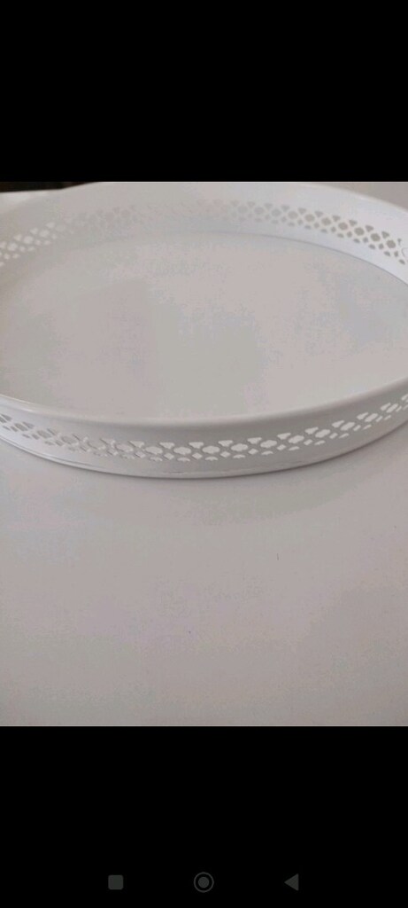 Beyaz Oval Tepsi - 2