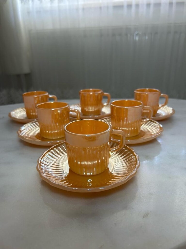 Vintage Sarı Fincan - 3
