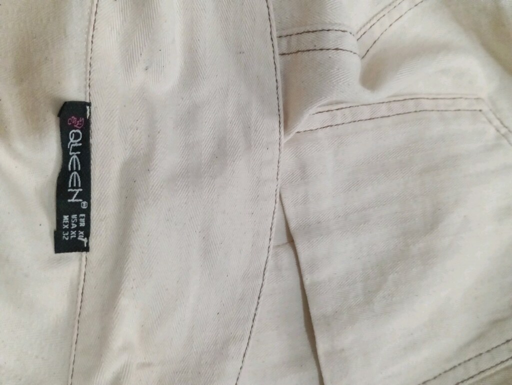 XL Beden Kadın Keten Elbise - 4