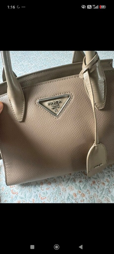 Prada Bej orta boy kadın El Çantası - 2