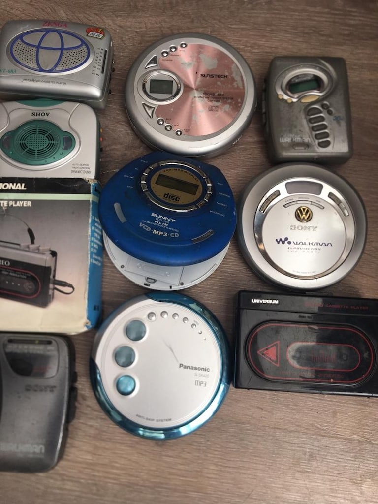 10 Adet Walkman Discman Lotu - Sony Panasonic Sunny - Koleksiyonluk - 4