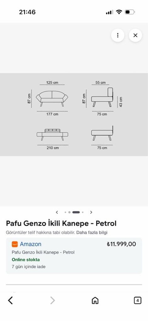 PAFU GENZO KATLANIR KOLTUK YATAK - 4