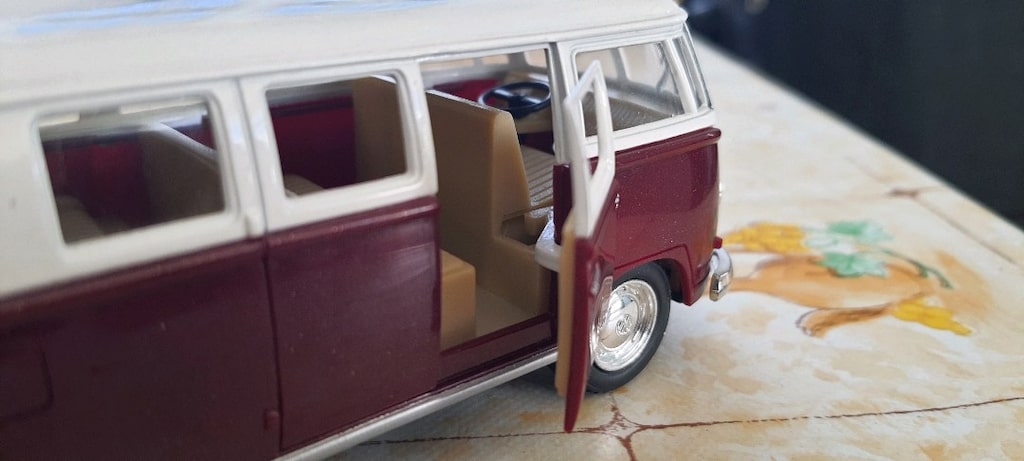 kinsmart 1962 volkwagen classic bus döküm otobüs araç araba ( Sıfır) - 4
