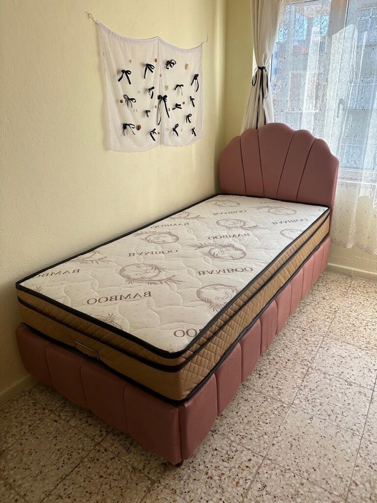 ultra lüks tek kişilik 90x190 baza başlık yatak sıfır ürün ambalıjında - 6