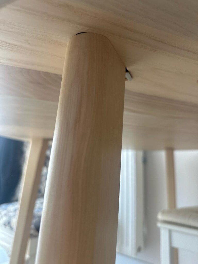 ikea lisabo masif yuvarlak masa - 2