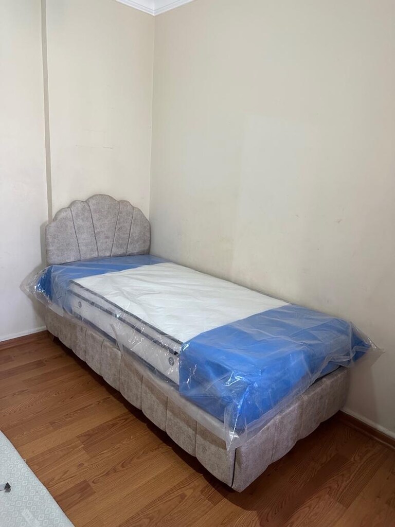ultra lüks tek kişilik 90x190 baza başlık yatak sıfır ürün ambalıjında - 5