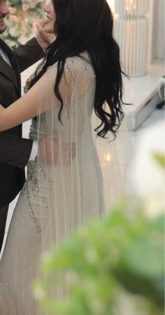 Nişan Elbisesi-Couture Taşlı ve Pelerinli-Nişanlık-Abiye-DüğünSöz - 3