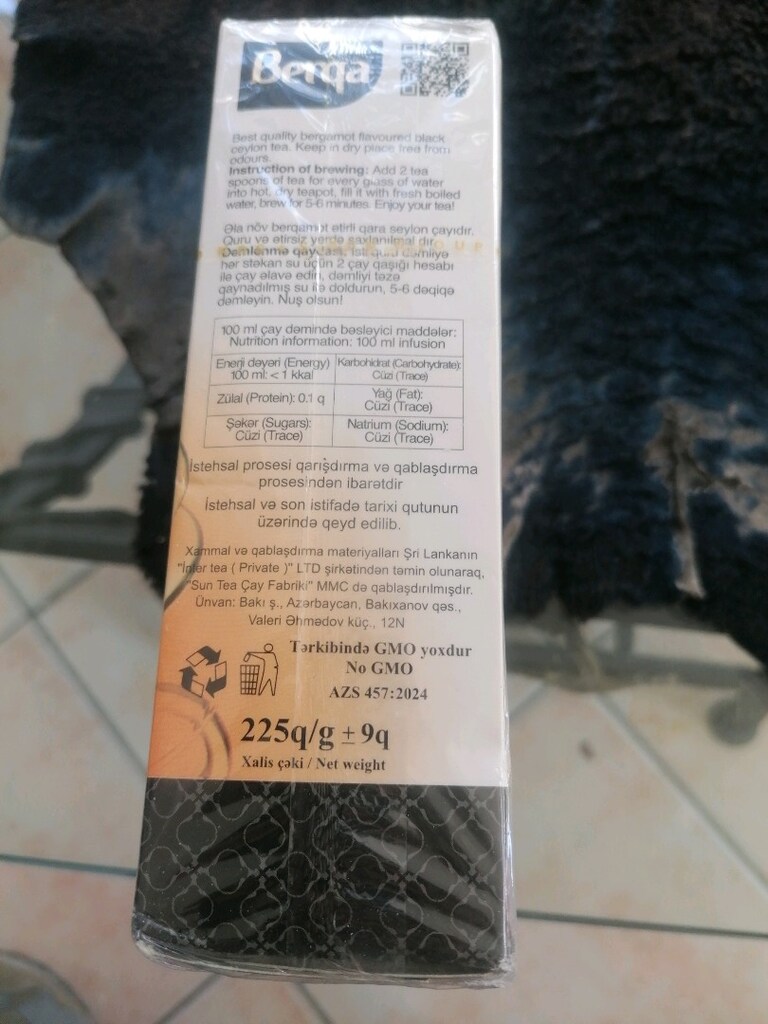 BERGA BERGAMOT ÇAY 225GR - 2