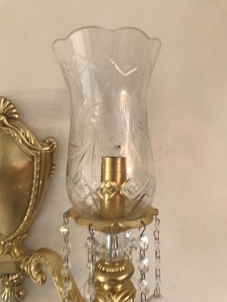 Özkristal Avize Döküm Pirinç Kristal Aplik - 12