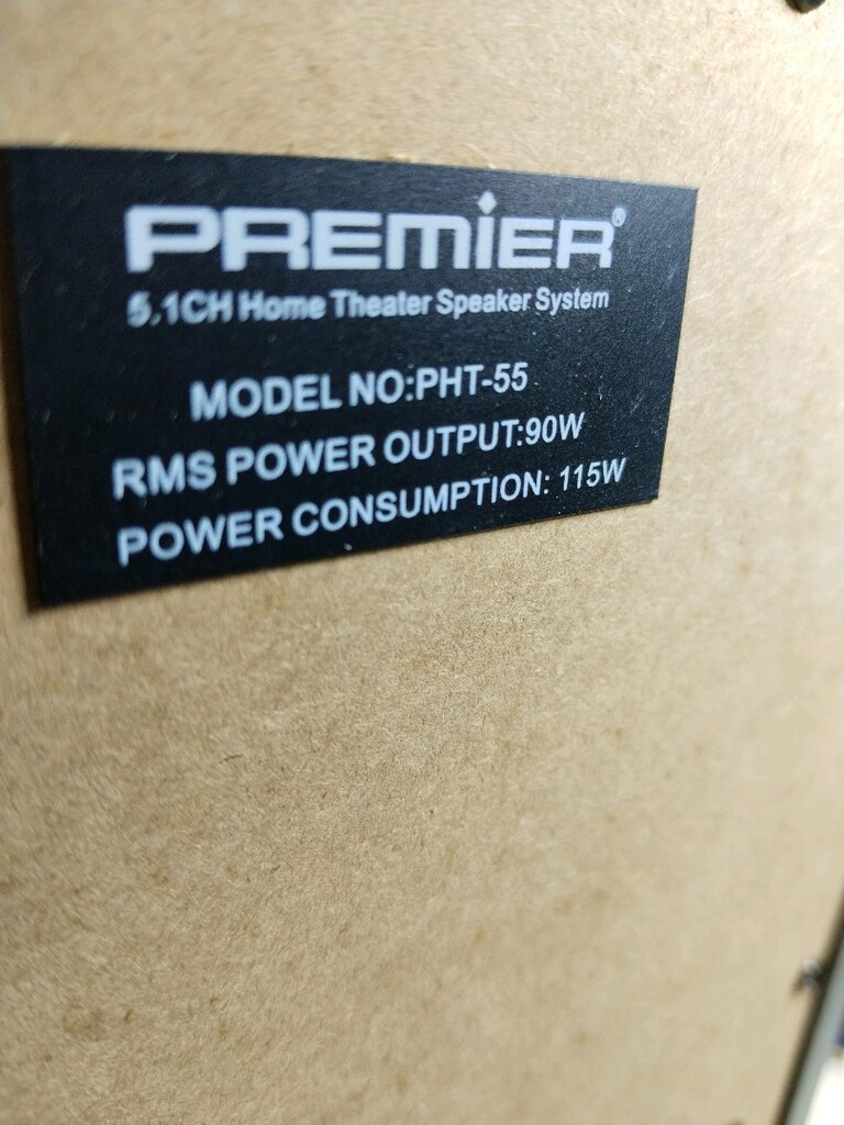 YENİ PREMİER - PHT - 55 MARKA VE MODEL NUMARALİ KUMANDALI 5+1 SİSTEM - 4