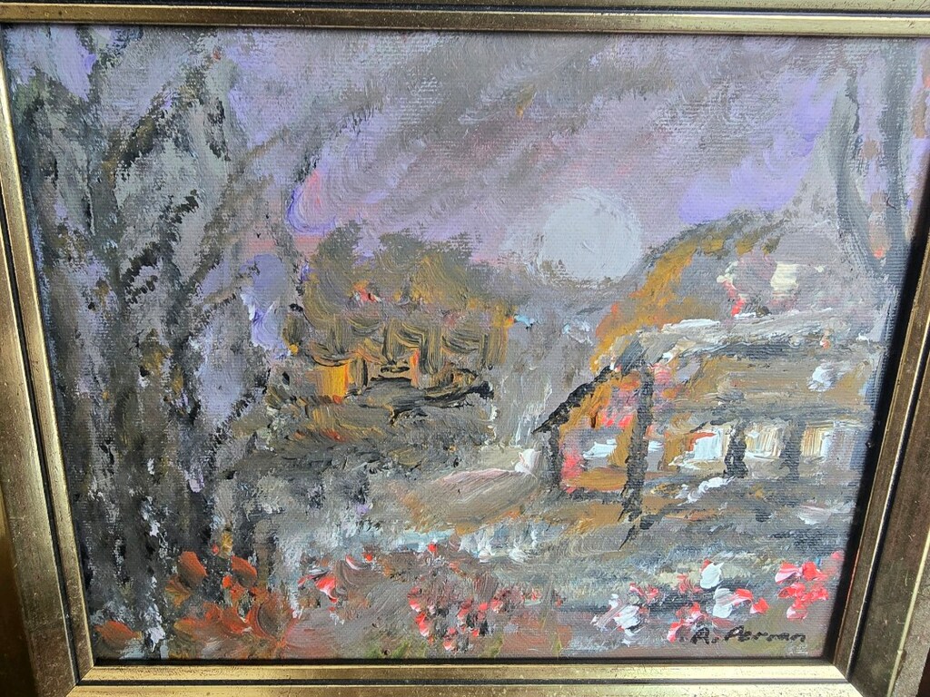 yaglı boya tablo A.Perran imzalı - 3