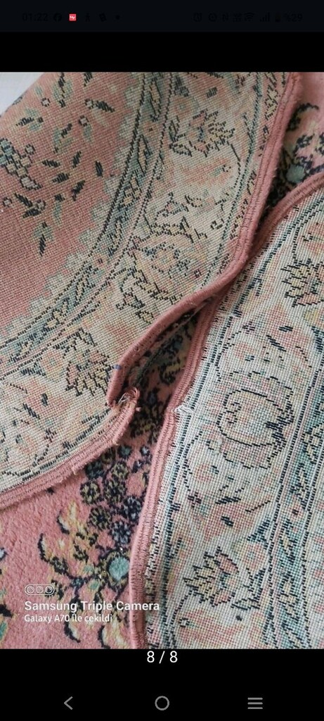 saray oval halı 90+155cm antika - 5