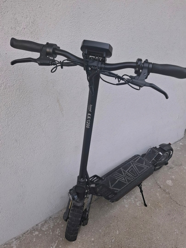 BOOD Kickscooter QR1200 1200 W 60 km Menzil Elektrikli Scooter Siyah