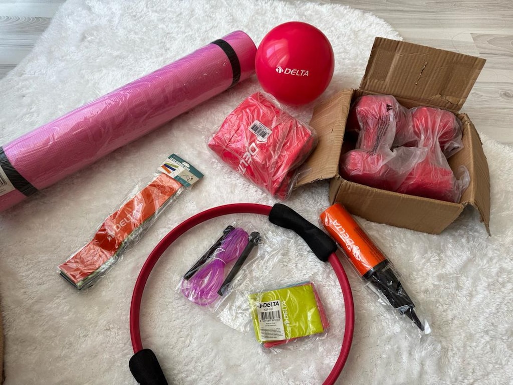 delta Marka pilates yoga seti tüm malzemeler dahil