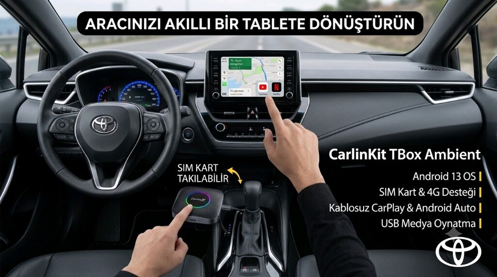 carlinkit Android auto carplay sorunsuz cihaz - 2