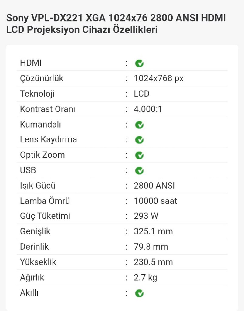 sifir projeksiyon - 18