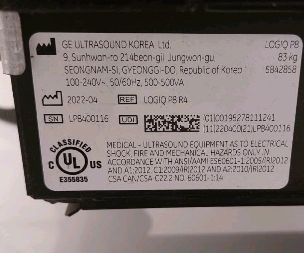 GENERAL ELECTRİC (GE) LOGİQ P8 R4 ULTRASONOGRAFİ (USG) CİHAZI. - 5