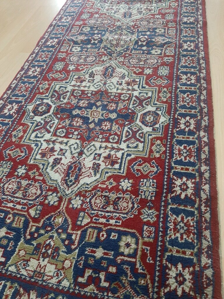 Antika uzun Yün Halı genişliği 73cm / 300cm uzunluğu Sıfır gibi - 5