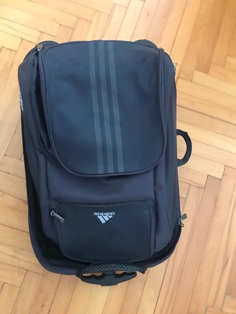 adidas marka ORJİNAL kabin boy tekerlekli seyahat çantası unısex