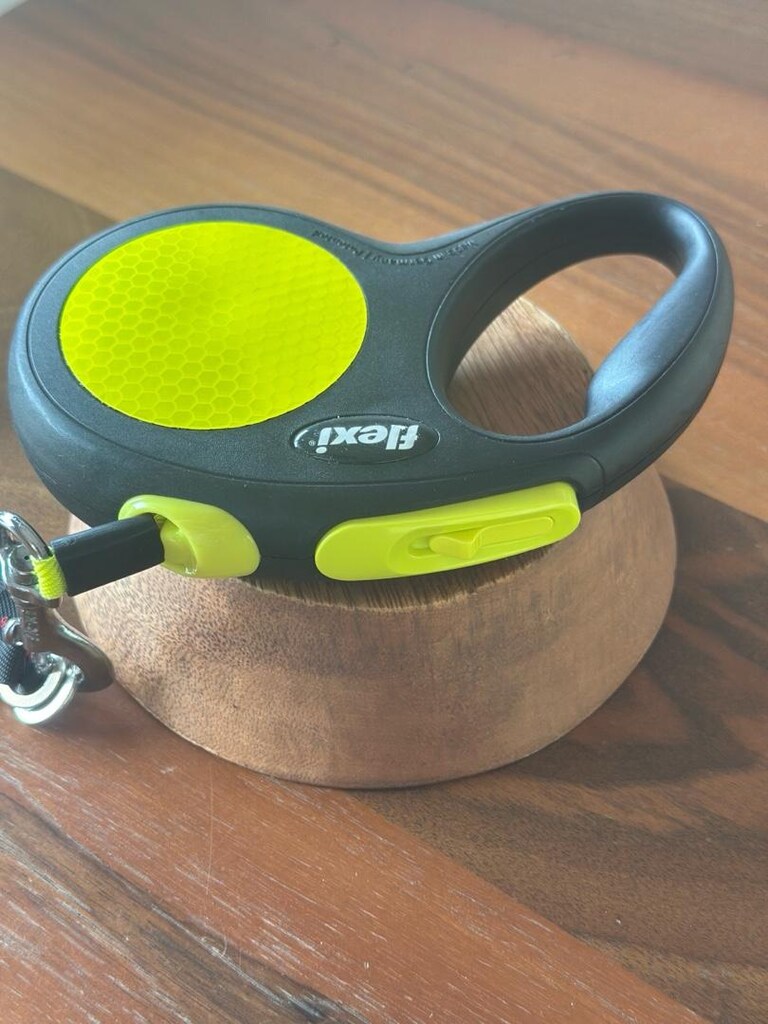 Flexiye ait New Neon Şerit Otomatik Köpek Gezdirme Tasması 5 Metre - 4