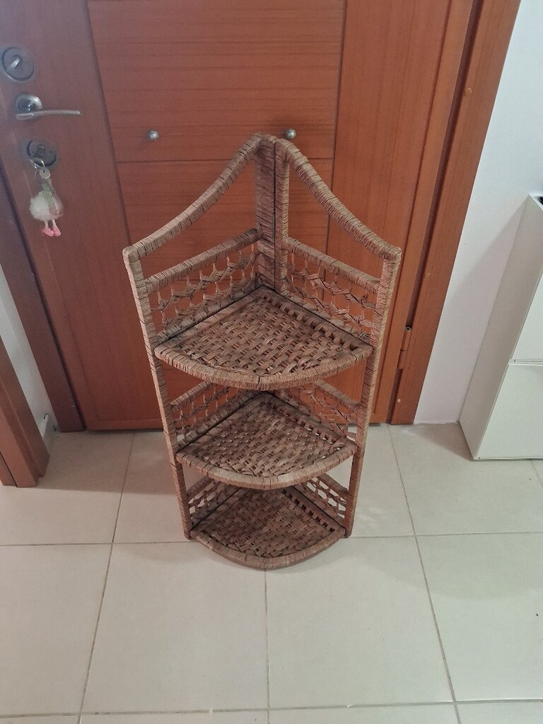 rattan kose raf cıceklık - 3