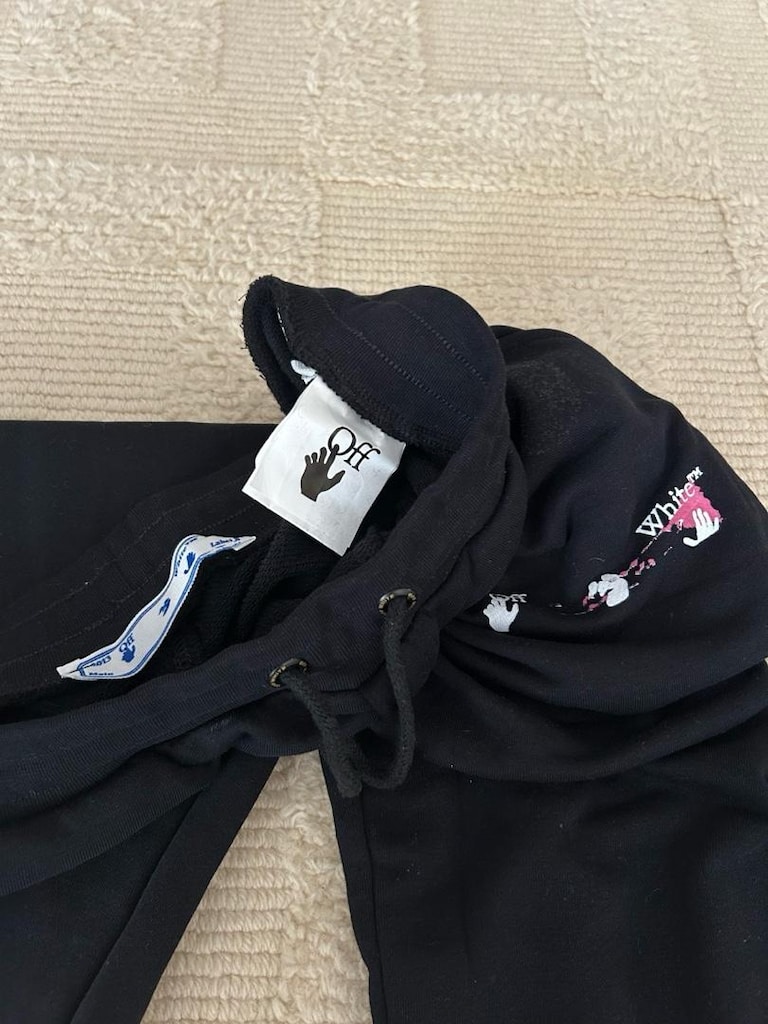 siyah off white marka kadın eşofman altı - 2