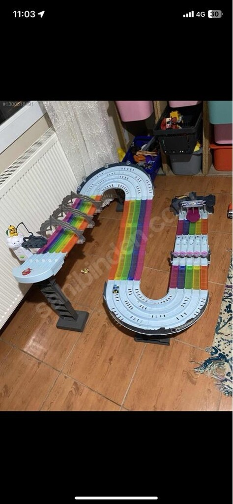 hot wheels marşı cart gökkuşağı yolu seti - 2