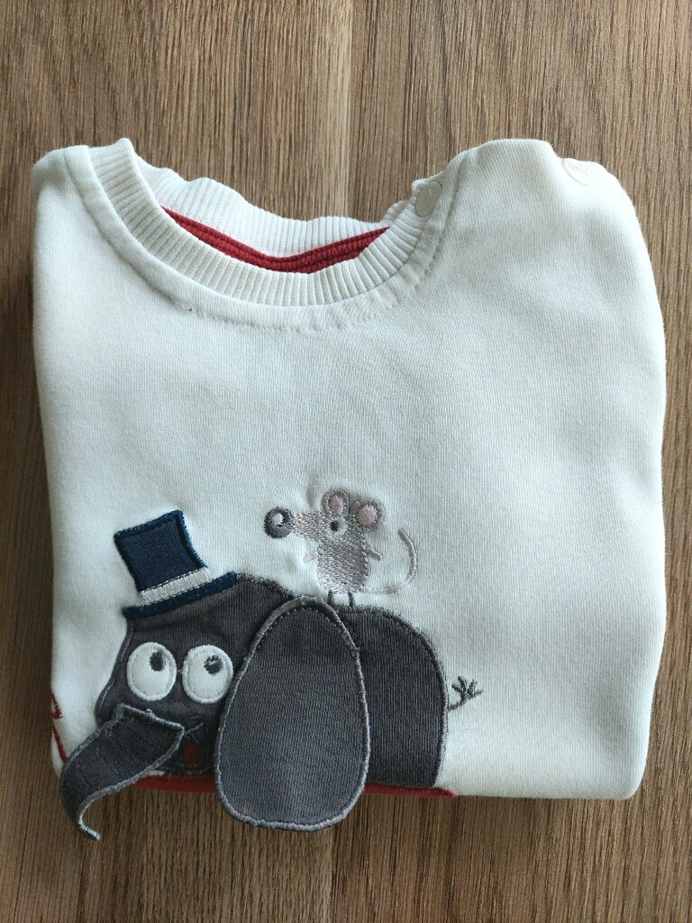 PANÇO 3D Fil nakışlı beyaz sweatshirt - 7