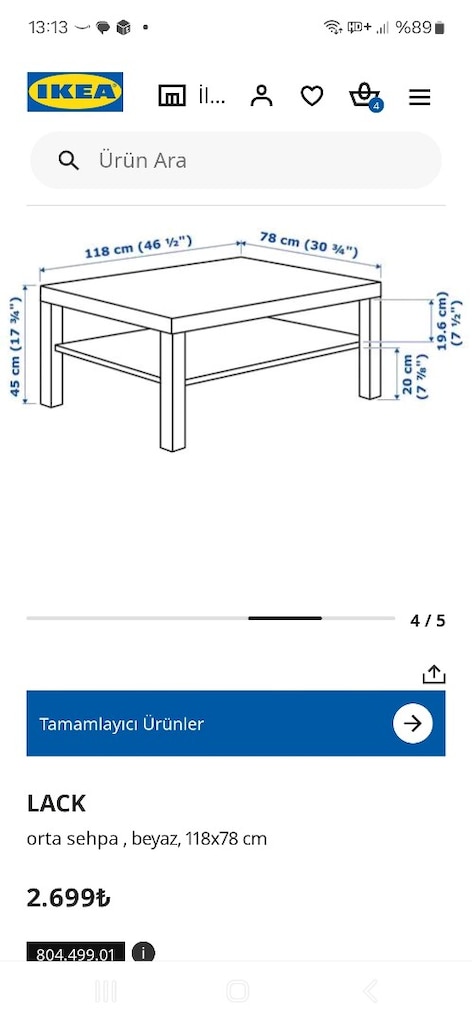 Orta sehpa tv ünitesi duvar rafı - 2