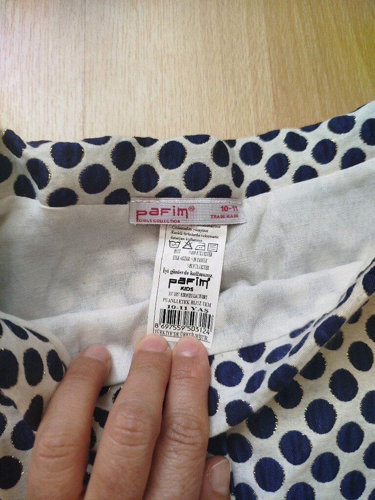 Yeni gibi çok şık etek bel 30 cm boy 44 cm 10-11 yaş için - 5