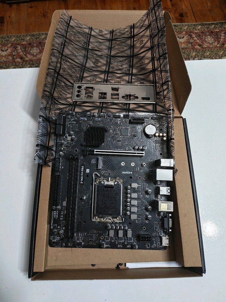 MSI PRO H 610 M-E Anakart, motherboard. Orjinal kutusunda - 2