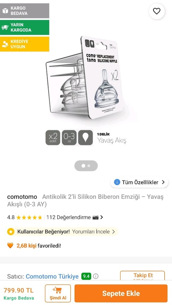 Como Tomo Biberon Emziği - 5