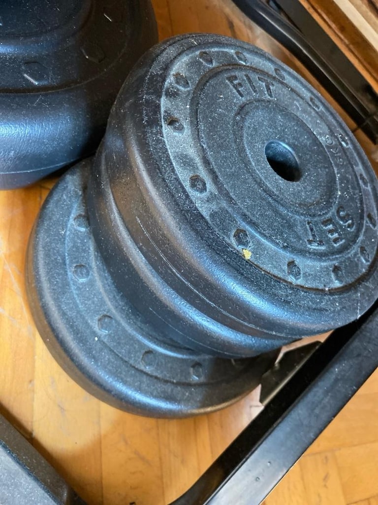 100 kg halter seti ve bench pres sehpası - 2
