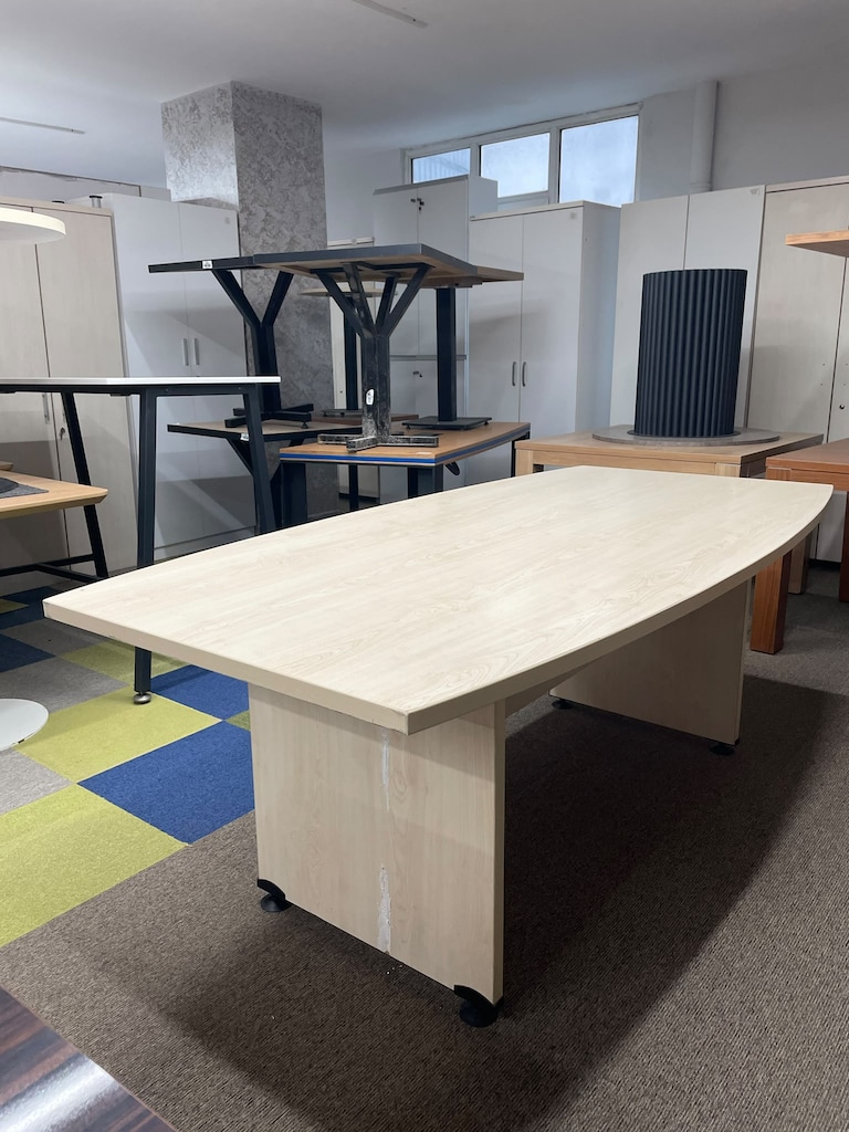 KLAS OFİS ÜSKÜDAR 200x100 AKÇAAĞAÇ OVAL TOPLANTI MASASI - 4
