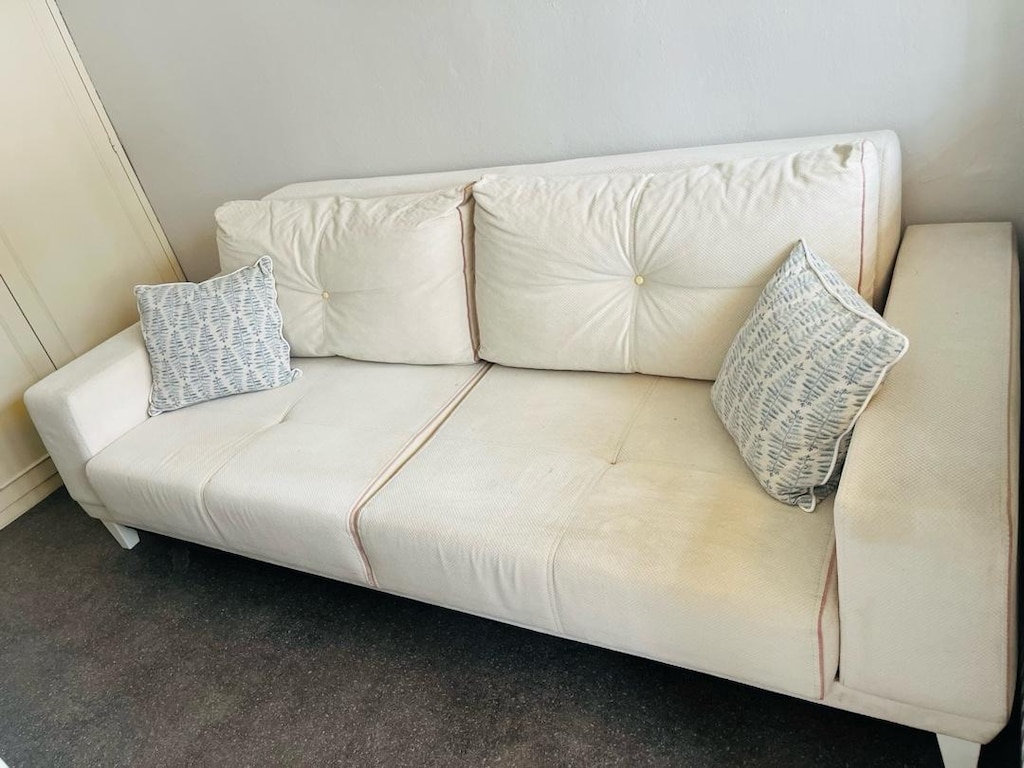 Modern 3 Kişilik Krem Renk Kanepe - 6